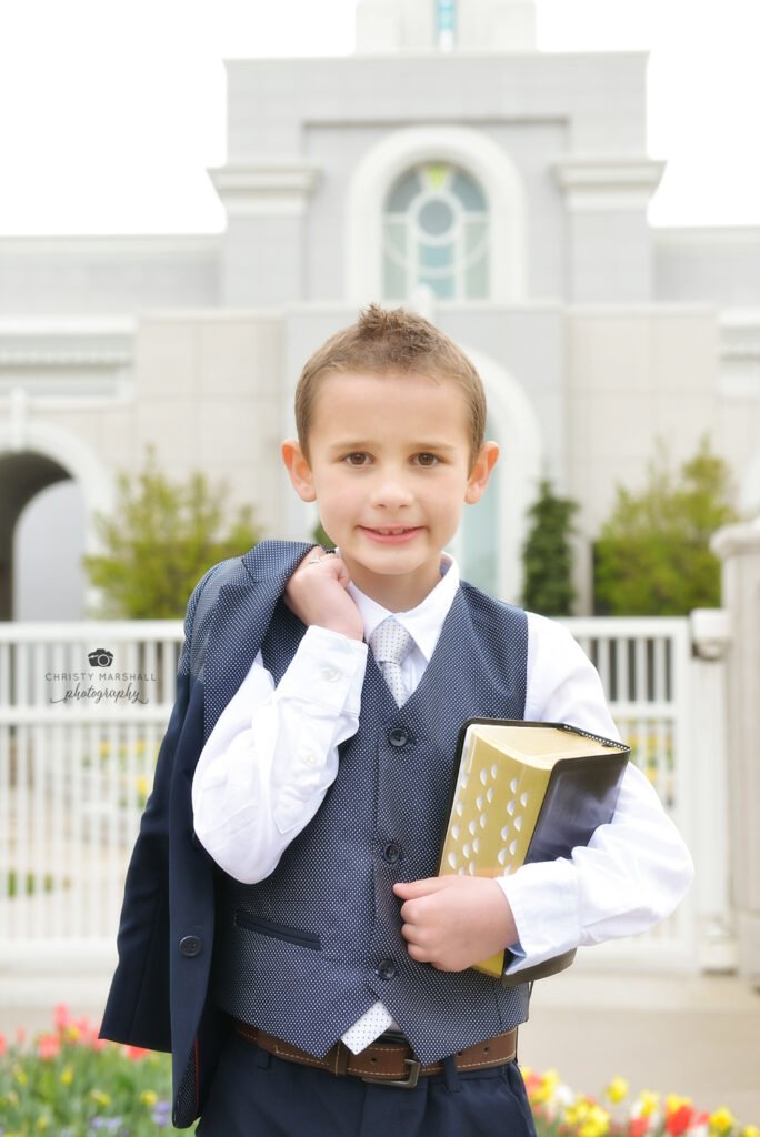 boy, baptism, by LDS Temple